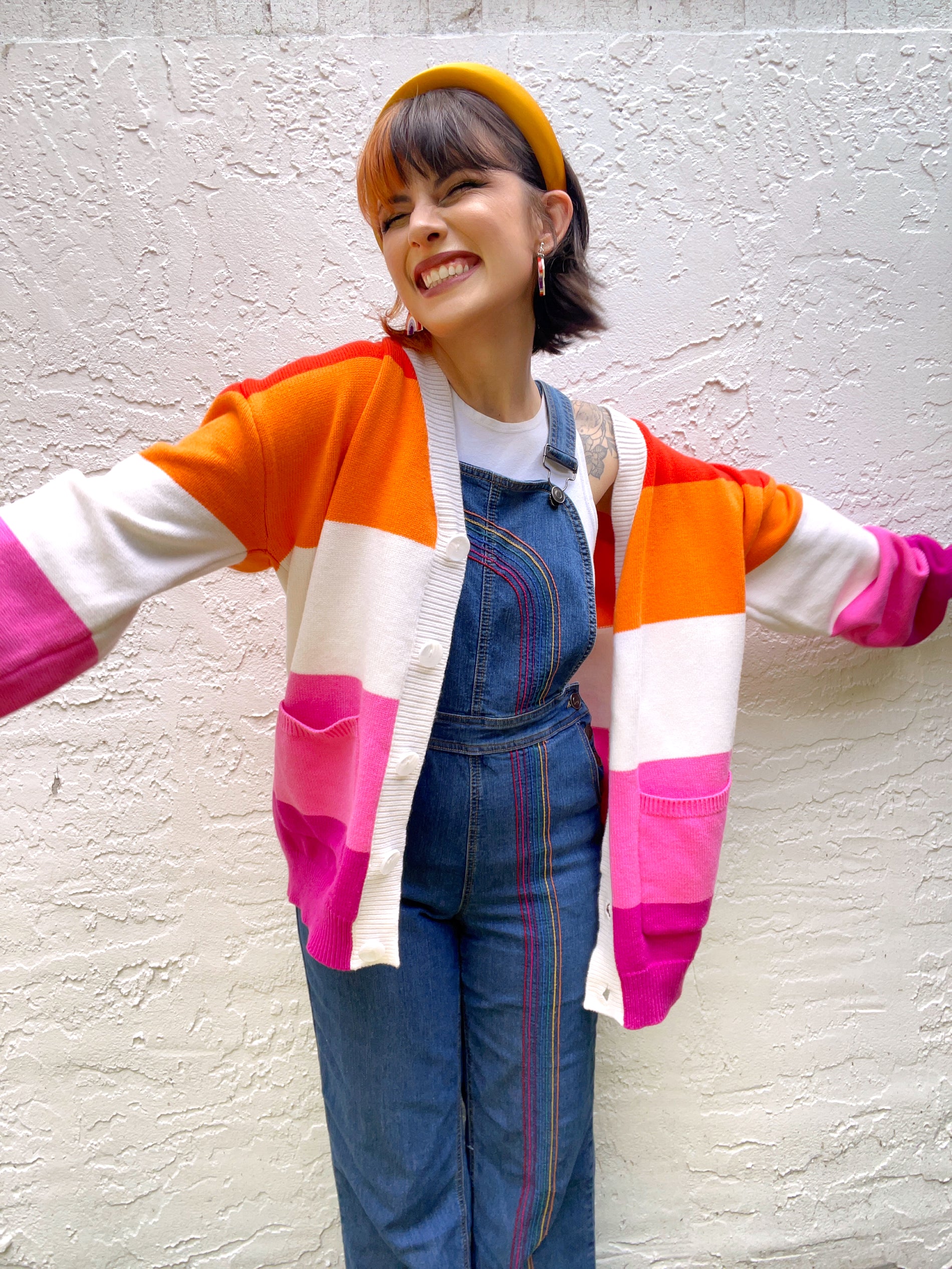 Lesbian Pride Cardigan – Steady Hands