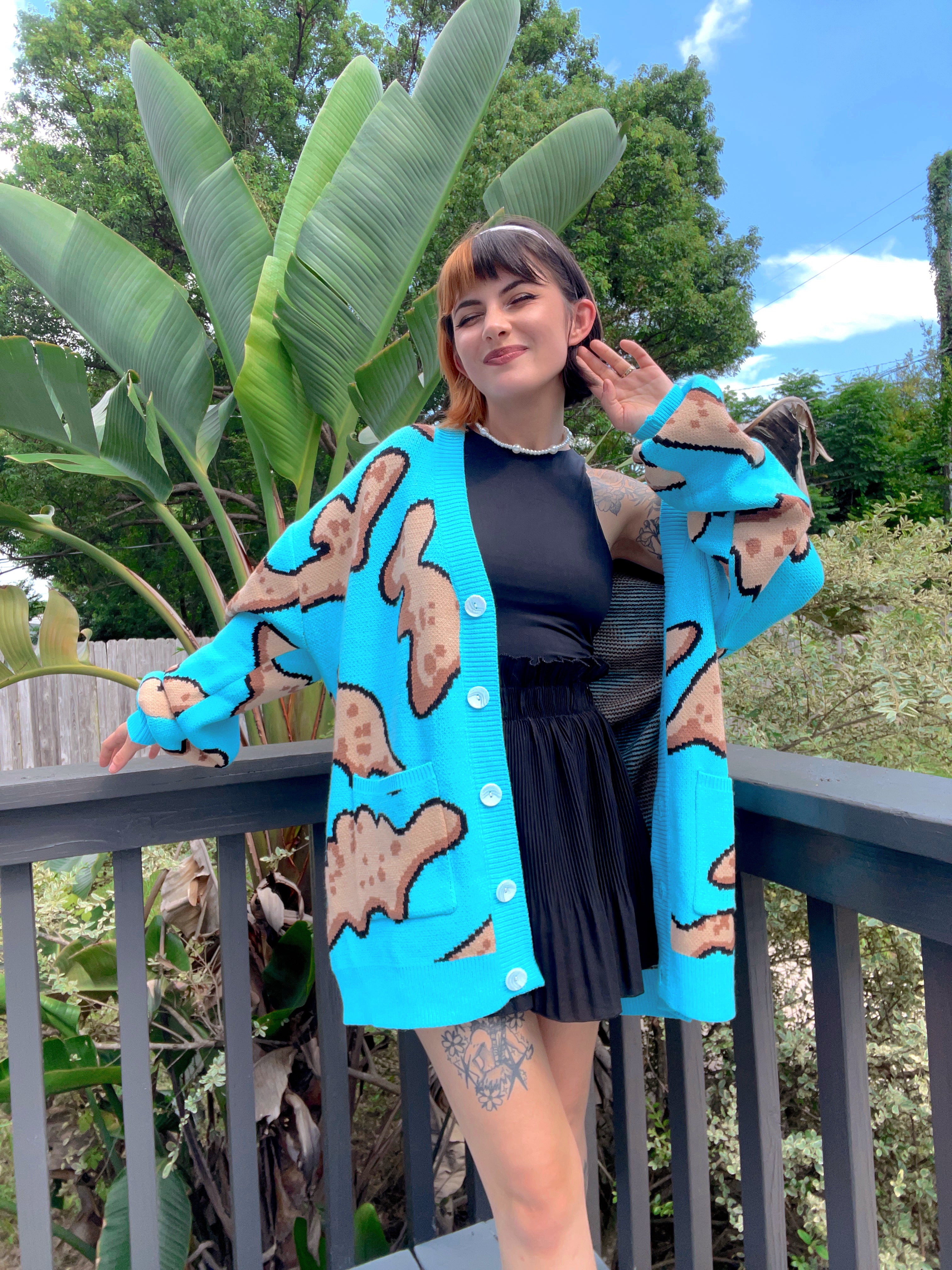 Dino Nuggets Cardigan – Steady Hands