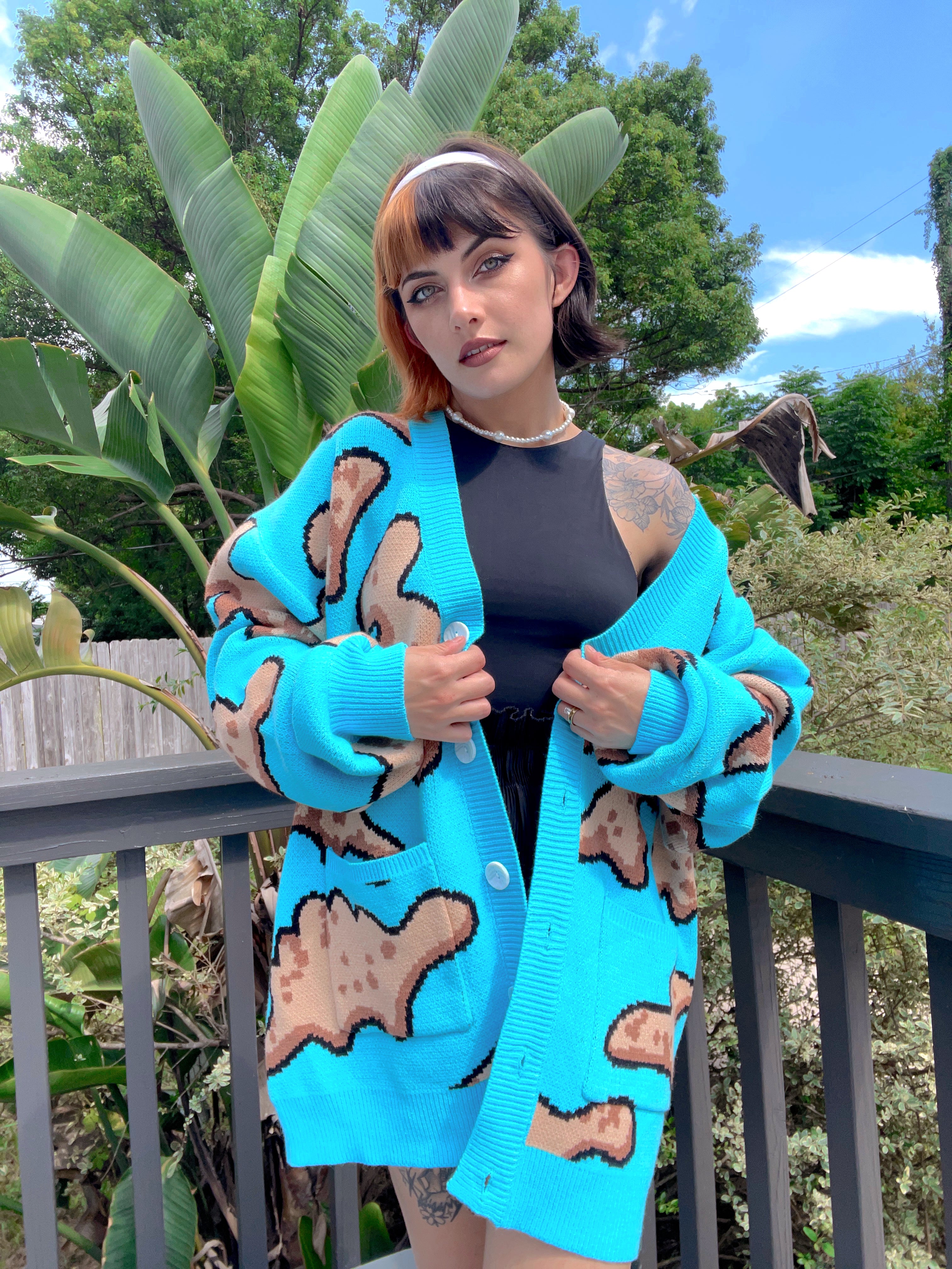 Dino Nuggets Cardigan – Steady Hands