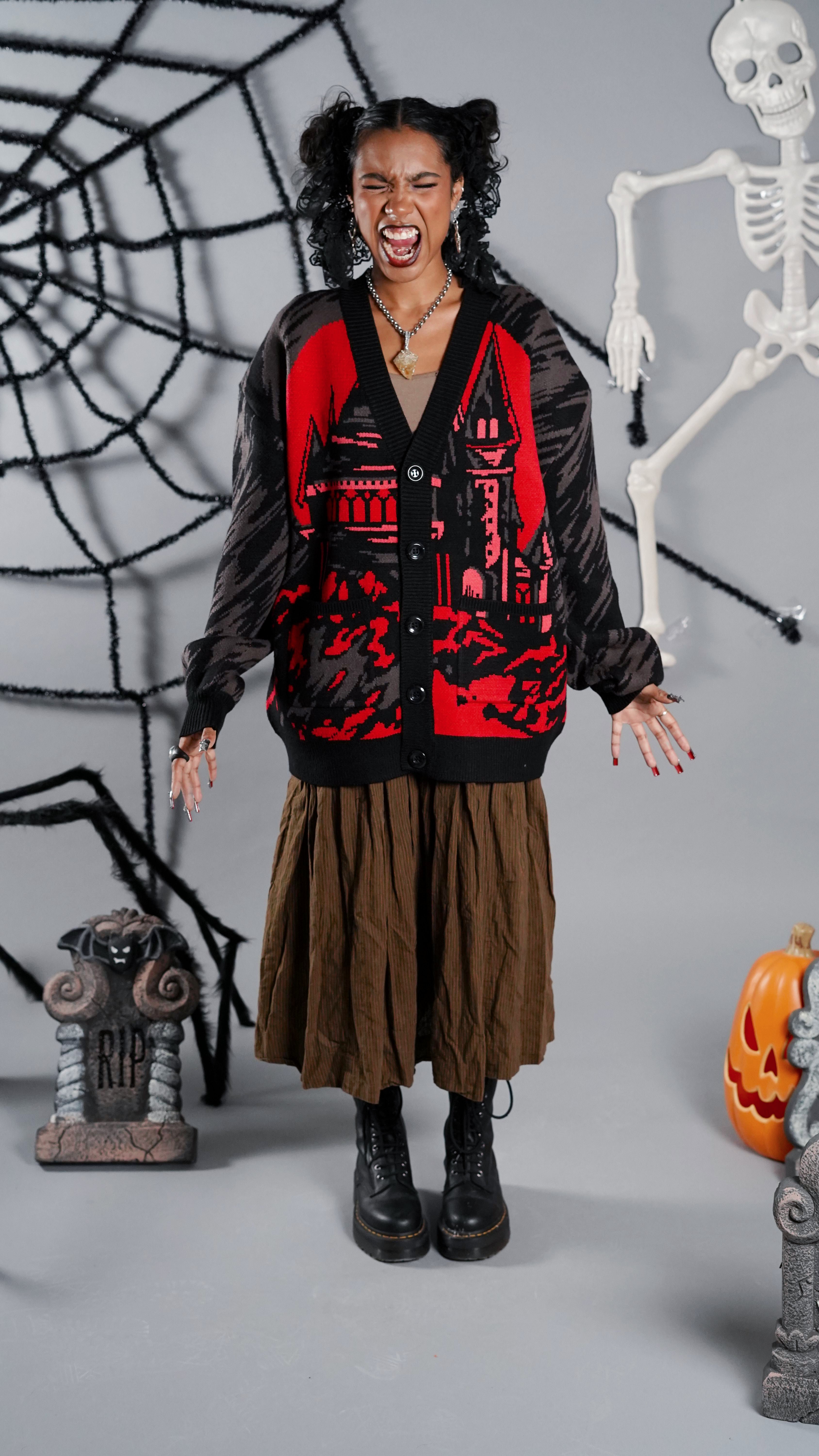 Oh Snap this house is HAUNTED! Cardigan – Steady Hands