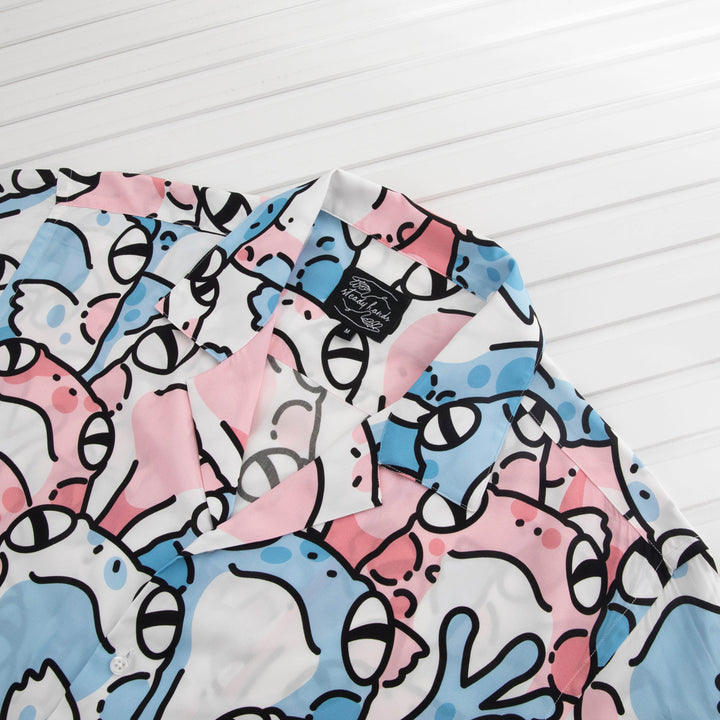 Trans Frog Button Up
