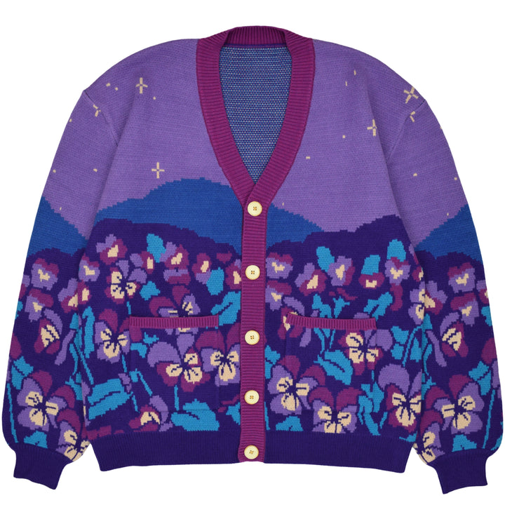 Violet Floral Cardigan