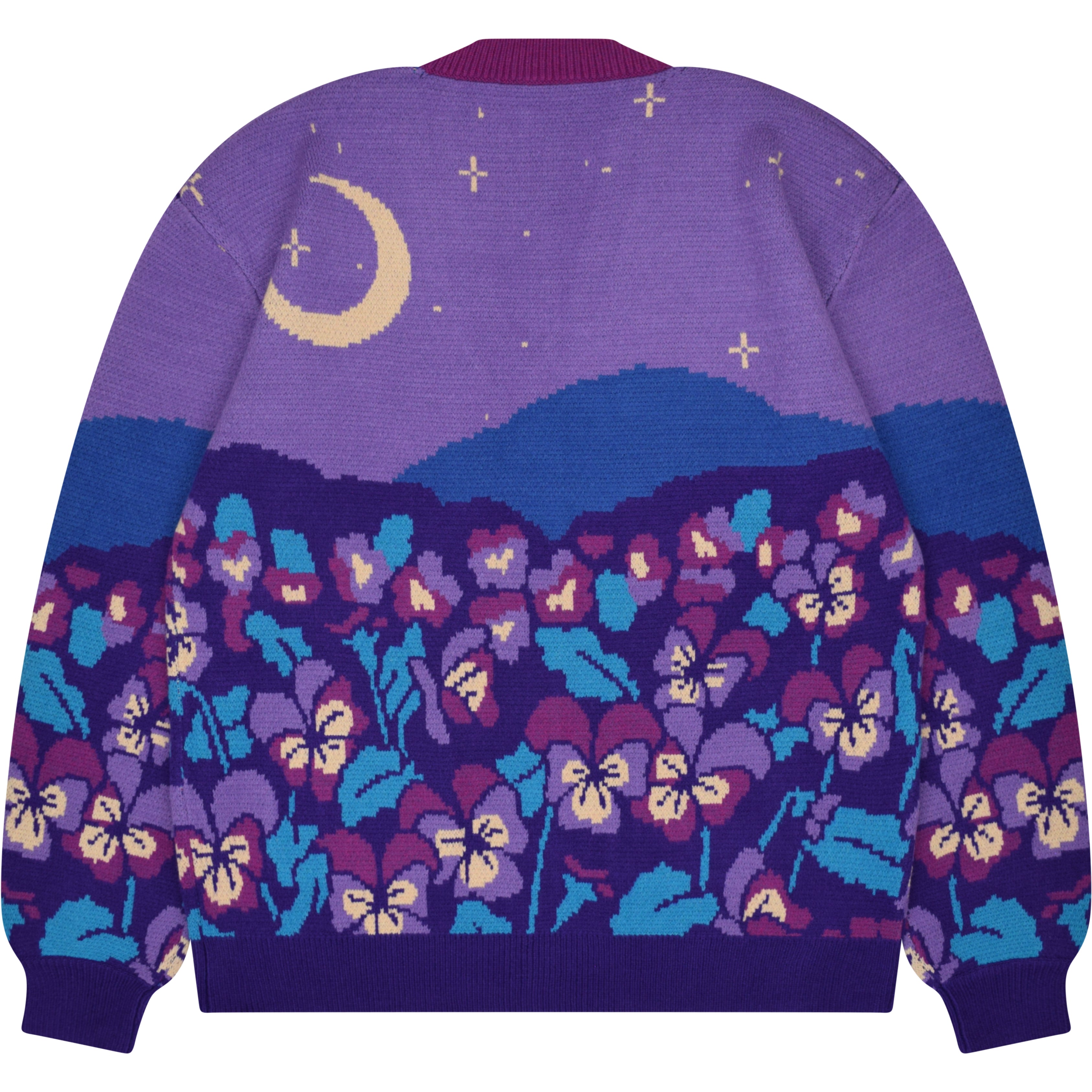 Violet Flower Cardigan – Steady Hands