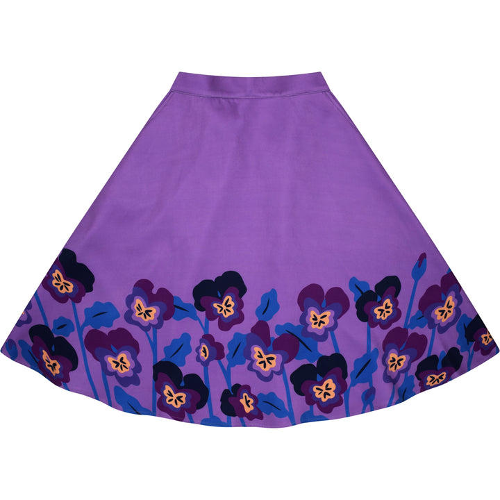 Violet Flower Skirt