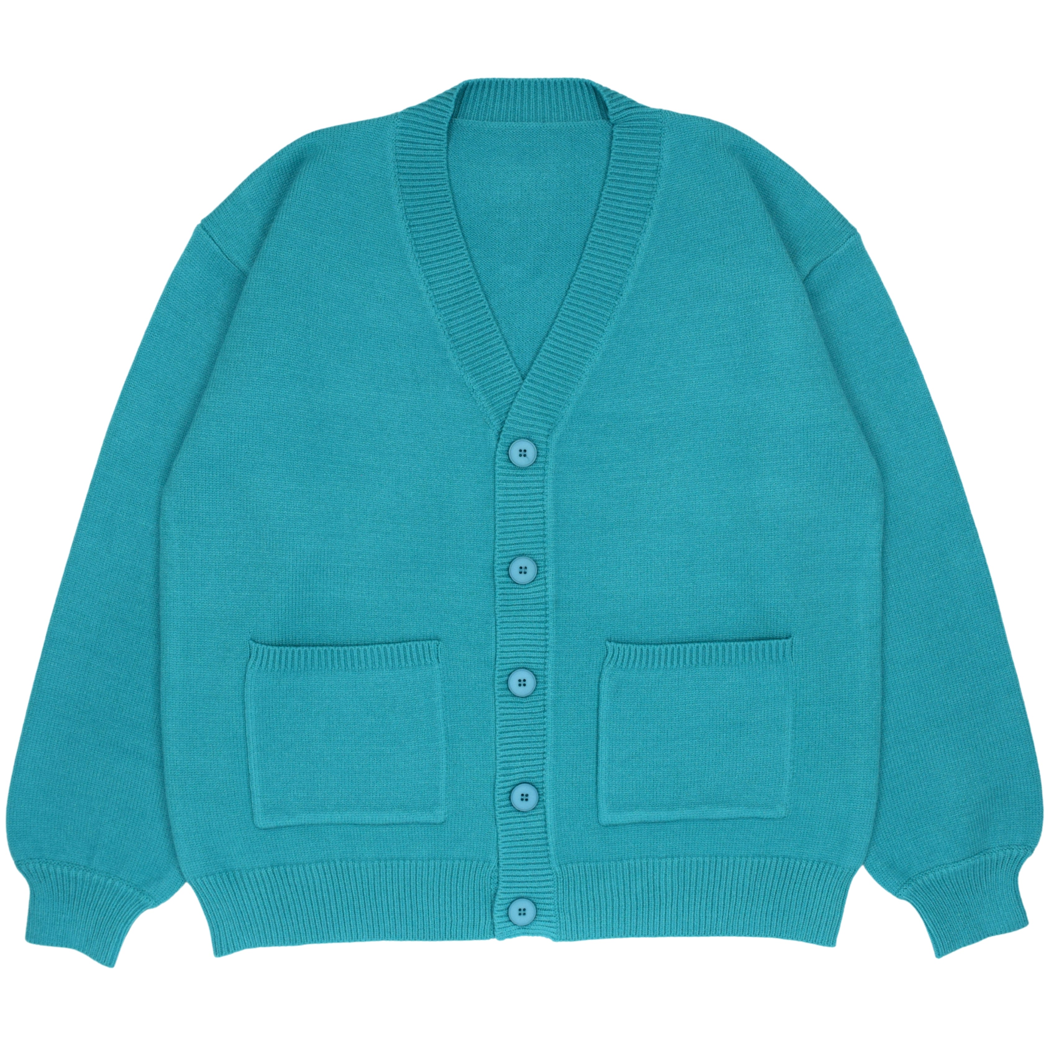 What's the TEAL with Airline Food Cardigan – Steady Hands