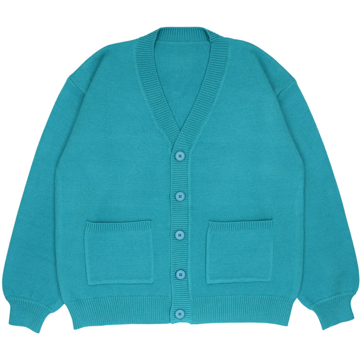 What's the TEAL with Airline Food Cardigan