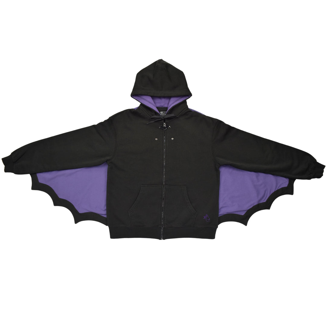 Bat Wing Zip Up Hoodie
