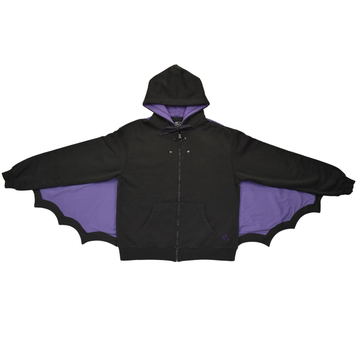 Bat Wing Zip Up Hoodie