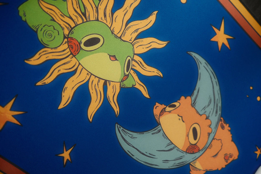 Celestial Frog and Toad Desk Mat
