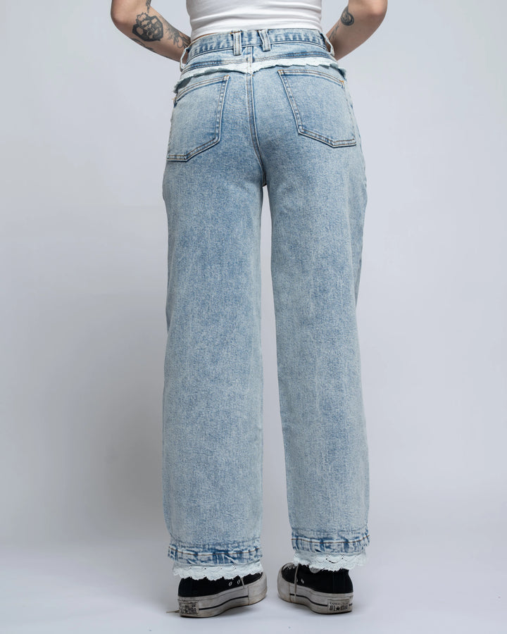 Blue Lace Jeans