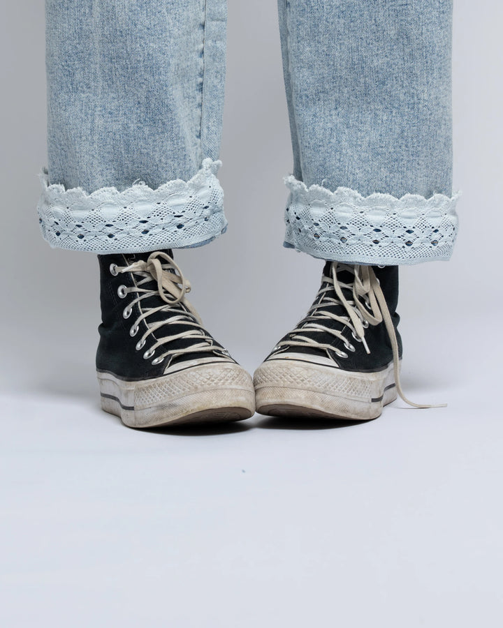 Blue Lace Jeans