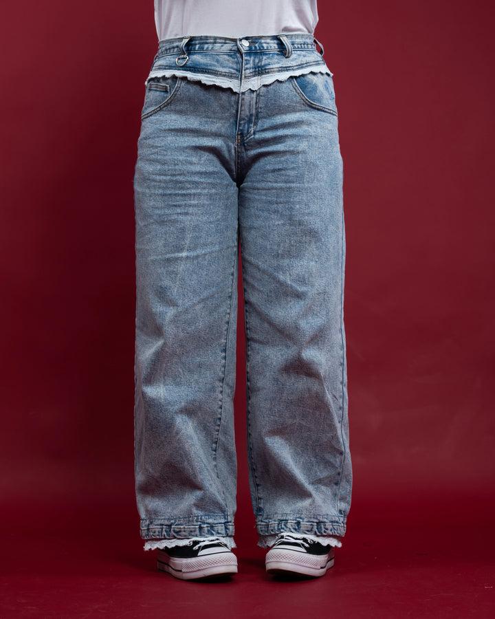Blue Lace Jeans