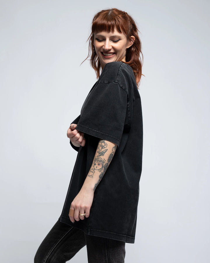 Black Washed Tee