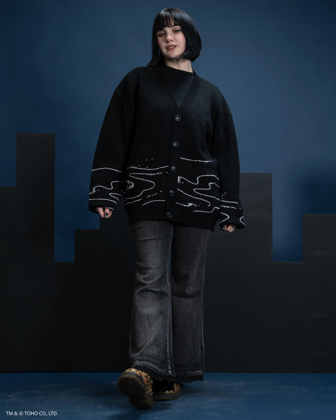 Mechagodzilla Attack Cardigan