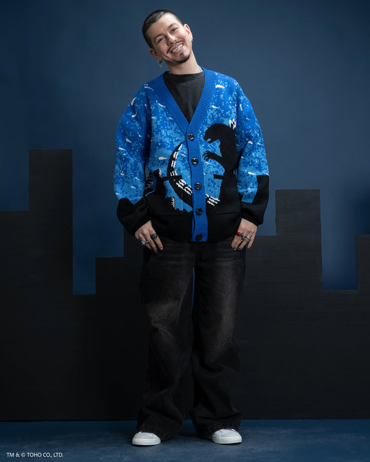 Godzilla Silhouette Cardigan