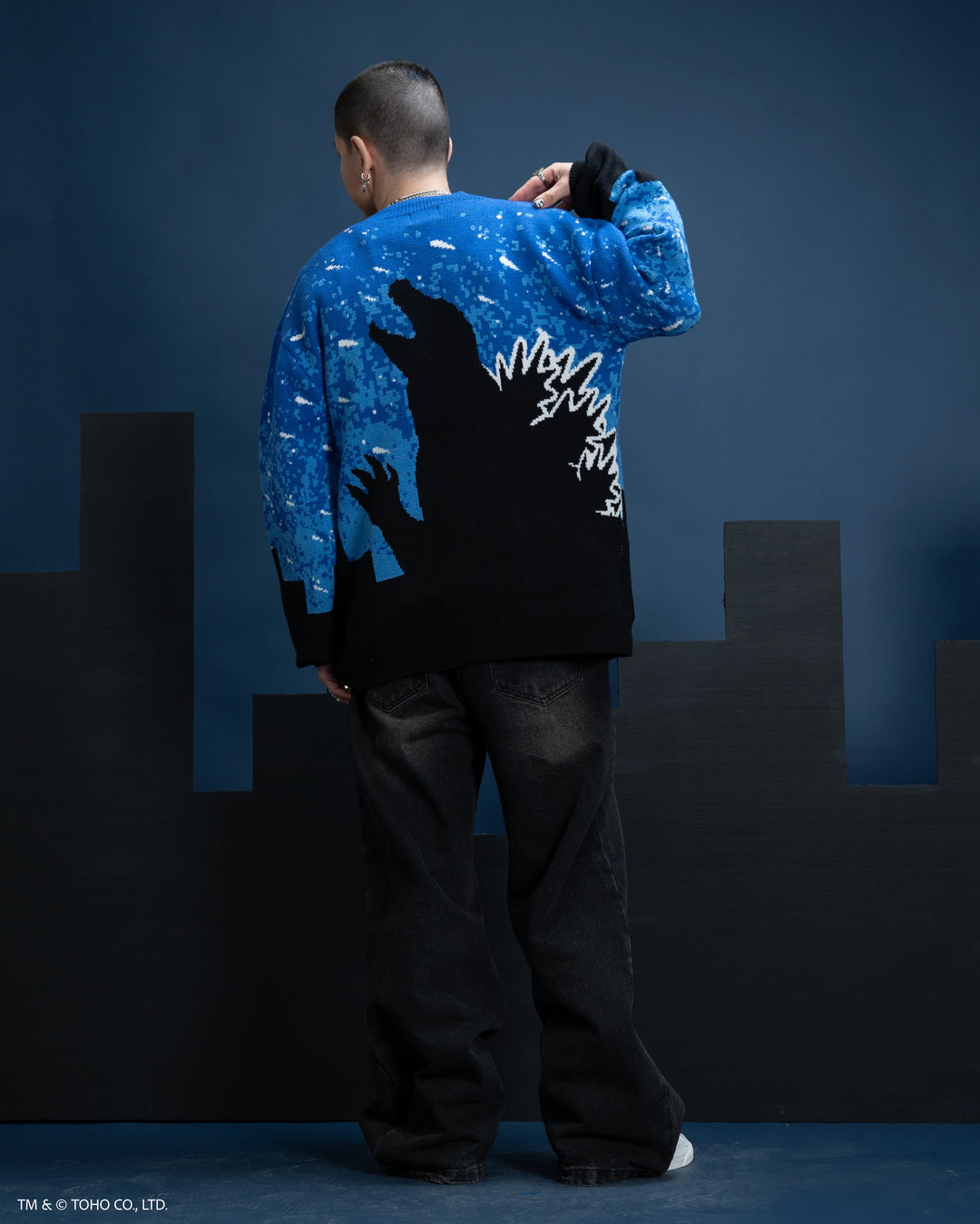 Godzilla Silhouette Cardigan