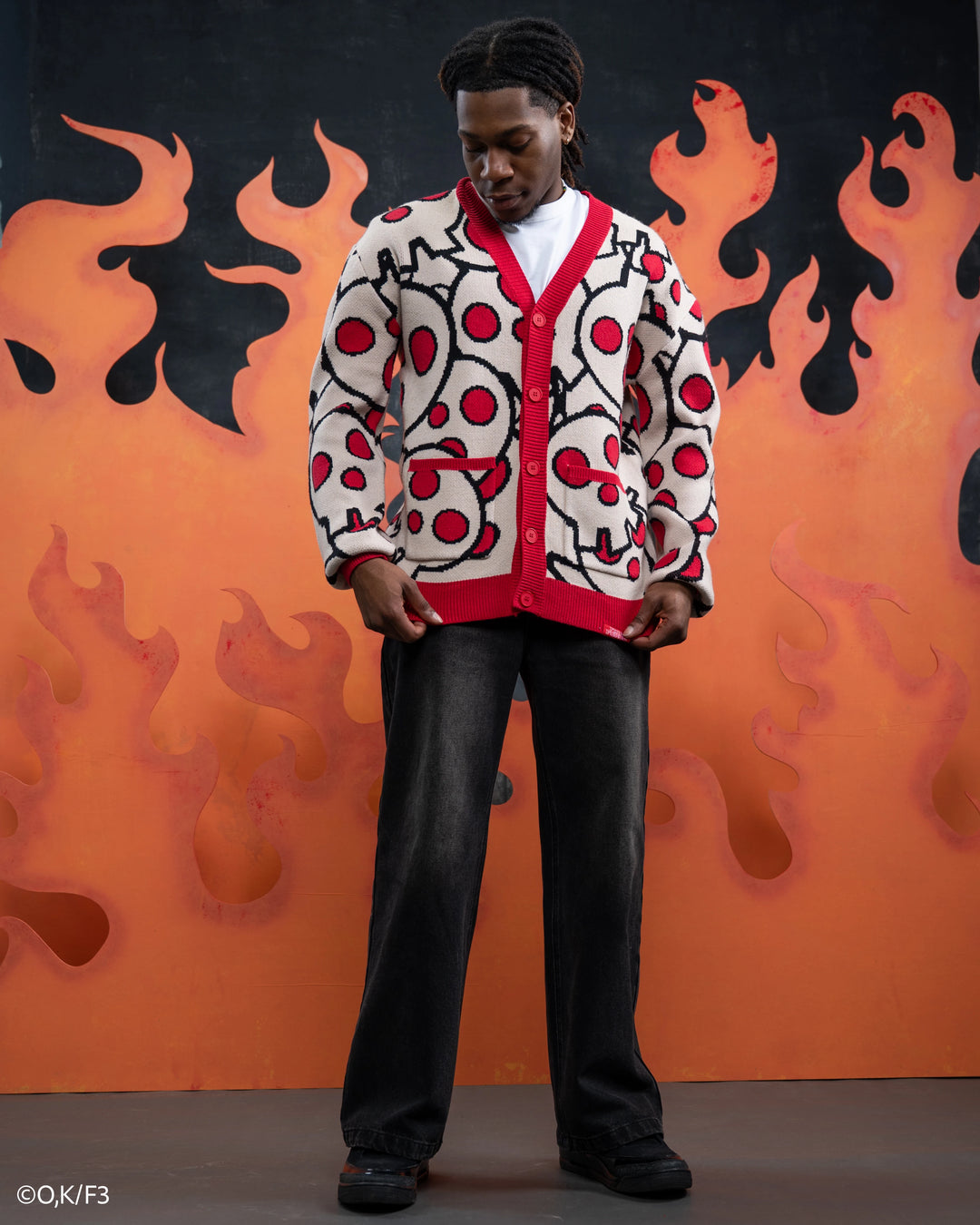 Fire Force Skull Cardigan