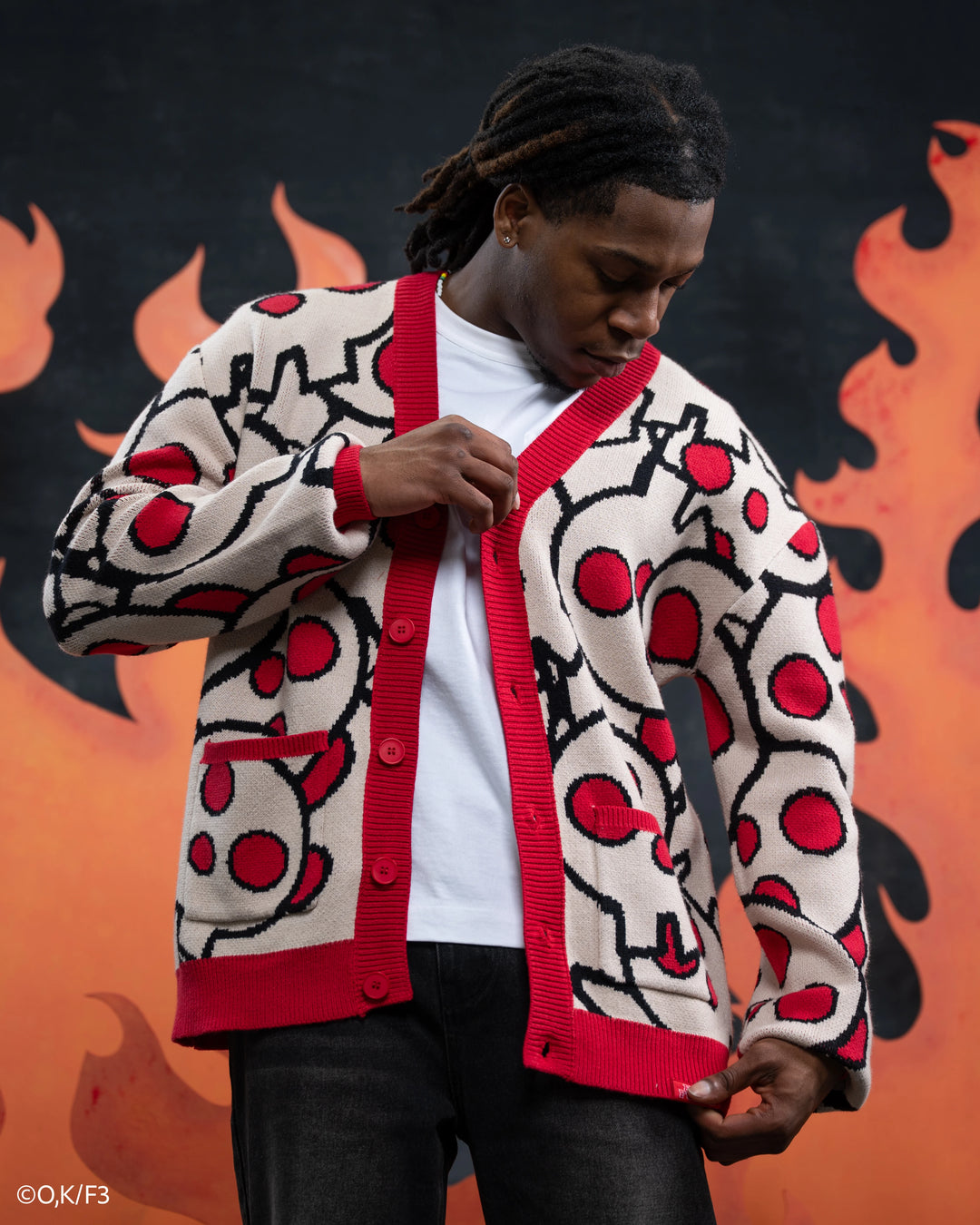 Fire Force Skull Cardigan
