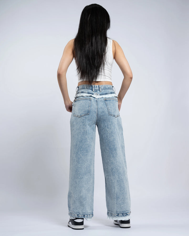 Blue Lace Jeans
