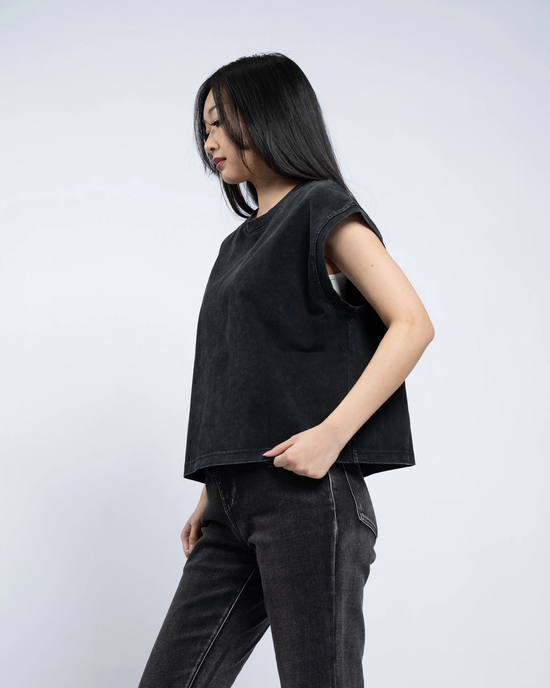 Black Washed Tank
