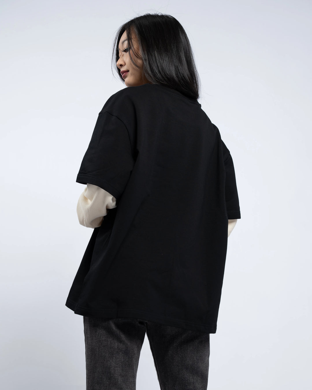 Layered Waffle Knit Long Sleeve
