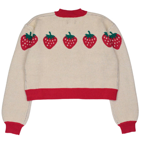 Cropped Strawberry Cardigan