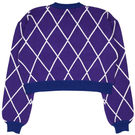 Purple Tetraphobia Cropped Sweater